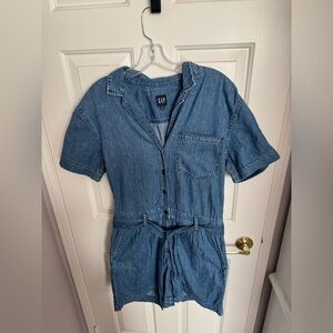 GAP Blue Denim Romper